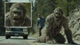 Une énorme Créature ressemblant à un Bigfoot percutée par un Camion à 100 miles à l'heure !