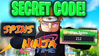 Ninja Time SECRET ADMIN SPINS CODES! Roblox