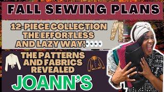 #585:  FALL SEWING PLANS  (12-Piece Effortless and Lazy Fall Wardrobe (Fabrics + Patterns)