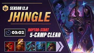 JHINGLE IS HERE...Jhin Jungle Clear Guide | 3:02 Jhin 5-Camp Clear [Season 12.8]