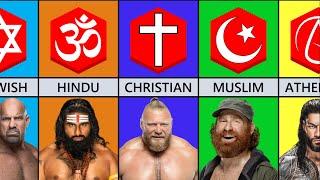 WWE Wrestlers Religion Christian ,Muslim ,Hindu | 3d Comparison