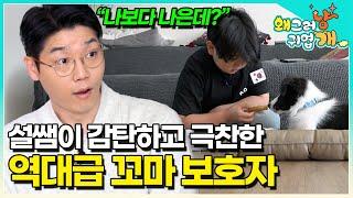 "제 자신이 부끄러워졌어요" 하루에 산책 4번은 기본! 반려견의 행복에 누구보다 진심인 수레이너 유망주를 본 설쌤의 반응 #왜그러냥귀엽개