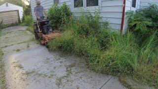 I SAVED an ELDERLY Man From a CITY VIOLATION - I Edged and Mowed His OVERGROWN Lawn for FREE - FULL