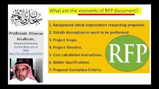 How To Write a Request for Proposal (RFP)? and What are the elements of RFP document?