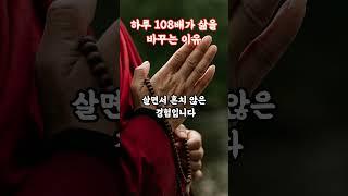 하루108배 삶을 바꾸는 이유 부처님말씀|불교명상|절수행|마음치유|이간관계|영적성장|등불편지|불교오디오북
