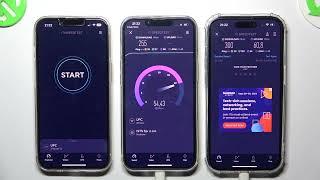 Apple iPhone 14 PRO vs 14 vs 13 - WiFi Speed Test Comparison | Internet Range | Connection Speed