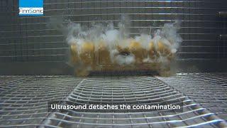 Ultrasonic cleaning - underwater view