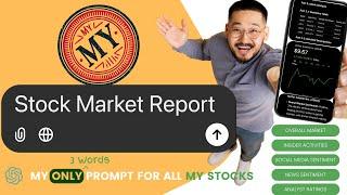 Save Time & Money on  Stock Market Research with JUST 3 Magic Words in CHATGPT #chatgpt #stockmarket