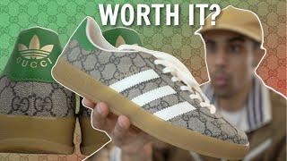 IS THIS THE BEST LUXURY SNEAKER COLLAB? - Gucci Adidas Gazelle Review & Sizing