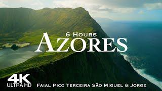 [4K] AZORES  Açores Drone | 6 Hour Aerial Film PORTUGAL Terceira Faial Pico São Miguel São Jorge