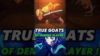 The true Goats of Demon Slayer! #demonslayer #anime #hashira #zenitsu #muichiro #uppermoons #tanjiro