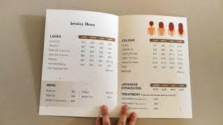 Hair Salon Price List Printing