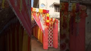 Flowers gate decoration for Wedding Ceremony | #shots #weddingdecor