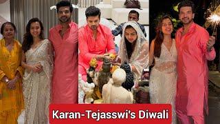 Karan Kundra and Tejasswi Prakash's Diwali Celebration With Both Families | Tejran Diwali Fun