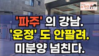 '파주' 의 강남으로 불리던, '운정 신도시' 도 안팔린다. 미분양에 할인까지 하는데, 진짜 큰일났다. 부동산 아파트 상가 지식산업센터 오피스텔 이야기 집값전망 하락 노가다 노비