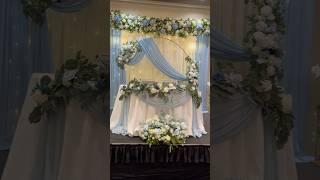 Wedding backdrop decorations #ytshort #shorts #wedding #weddingdecor #diy #flowers #howto