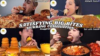 ASMR | SATISFYING BIG BITES MUKBANG COMPILATION | FAST FOOD X KOREAN FOOD EATING SHOW  |