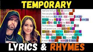 Eminem - Temporary [Lyrics and Rhymes Highlighted Video]