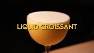 this is how you over engineer a croissant cocktail