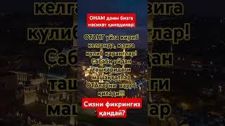 Ибратли сӯзлар #ота #онам #насихат #оила #дуст #мусофир #кучкар #канибадам