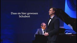 Dass sie hier gewesen - Schubert