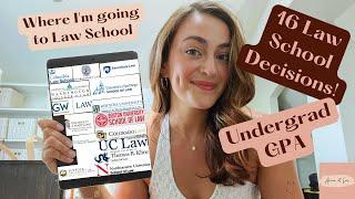 My 16 Law School Decisions | Undergrad Stats | Where I'm Going To Law School