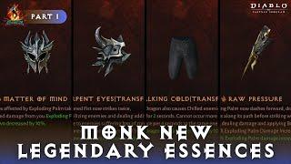 Diablo Immortal - Monk New Inferno III Legendary Essences | Part 1