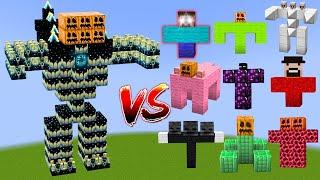 WARDENZILLA vs All Minecraft Bosses - Minecraft Mob Battle