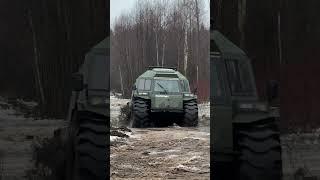Глубокий снег, болота, грязь – стихия вездехода Тайфун.