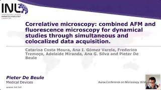 ACoM2021 Dr P. De Beule, INL. Correlative microscopy: combined AFM & fluorescence microscopy.