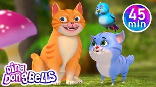 Meow Meow Billi Karti + 18 More Kids Poems In Hindi | Nursery Hindi Rhymes | Ding Dong Bells