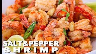 The BEST Salt and Pepper Shrimp EVER SO CRISPY!!