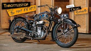 Craig Rodsmith presents The 1947 FN m13 Motorcycle Restoration