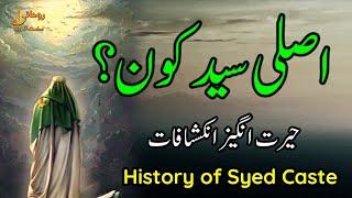 Histort Of Syed Caste | Asli Syed Kon Hain