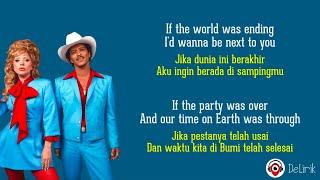 Die With A Smile - Lady Gaga, Bruno Mars (Lirik Lagu Terjemahan) ~ TikTok If the world was ending