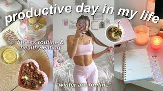 WINTER ARC ROUTINE  productive vlog, workouts, & healthy meals