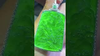 High quality Burmese jade pendant #handcarving #jade #jadependant #greenjade #jadeite