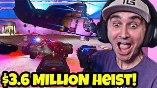 Summit1g $3.6 MILLION CASINO HEIST Turns Into CRAZY COP CHASE Against The WHOLE PD! | GTA 5 NoPixel