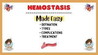 Hemostasis, Types of hemostasis, Primary Hemostasis, Secondary Hemostasis, Physiology Made Easy