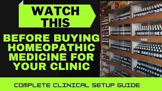 HOW TO BUY MEDICINE FOR HOMEOPATHIC CLINIC | HOMEOPATHIC MEDICINE LIST FOR CLINIC