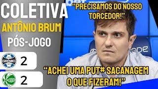 COLETIVA ANTÔNIO BRUM | GRÊMIO 2X2 JUVENTUDE | BRASILEIRÃO 2024 |  PÓS-JOGO