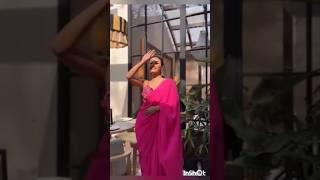 Gulabi saree  Surabhi das as Isha Pandya ️#shortvideo #youtubeshorts #tranding