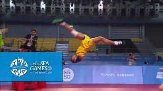 Sepak Takraw Team Mens Doubles MYA vs THA (1st Regu/Match) | 28th Sea Games Singapore 2015