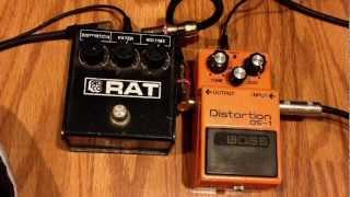 Vintage ProCo Rat 86 vs Vintage Boss DS-1 Silver Screw Japan