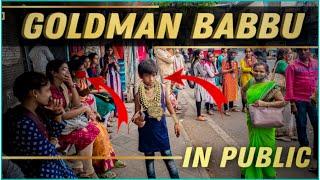 Gold Man Babbu in Public | Pareshan Babbu07