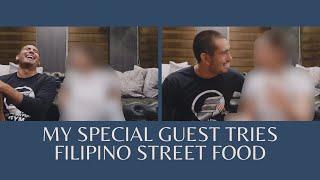 My Special Guest Tries Filipino Street Food!! | Gerald Anderson