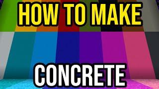 How To Make Concrete In Minecraft