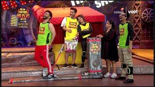 The Khatra Khatra Show PROMO: Bharti Ne Khela Rahul, Harsh Aur Sana Ke Saath Butt-Kicking Game