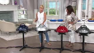 George Foreman 15 Serving Indoor/Outdoor Grill w/ Cover & Recipes on QVC