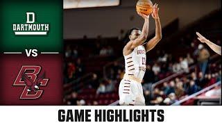 Dartmouth vs. Boston College Game Highlights | 2024-25 ACC Men's Basketball